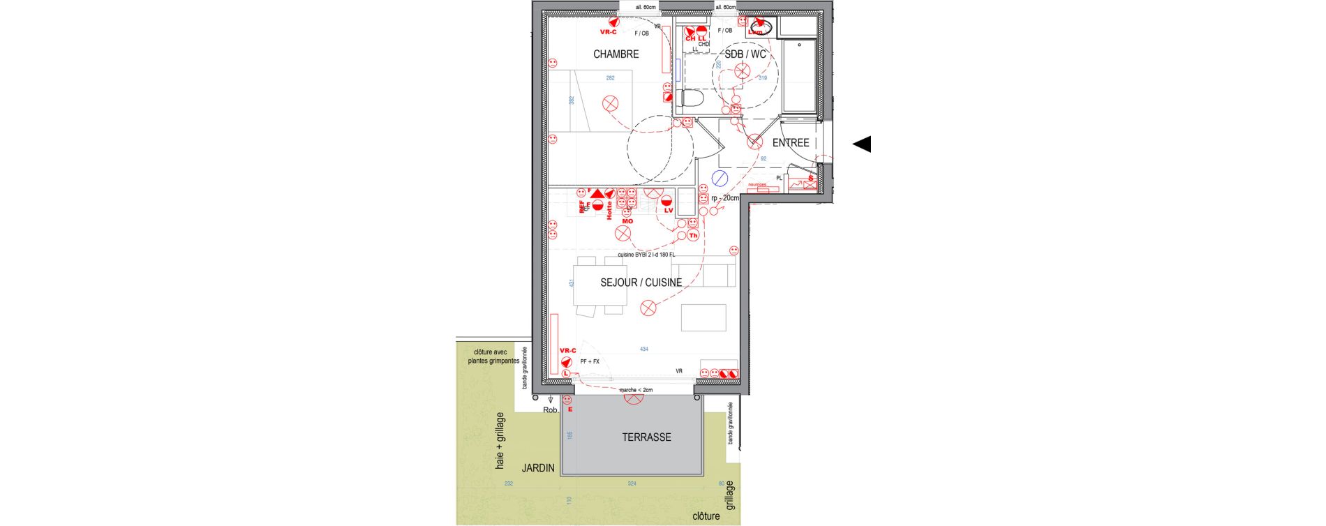 Appartement T2 de 40,51 m2 &agrave; Nancy Le plateau de haye