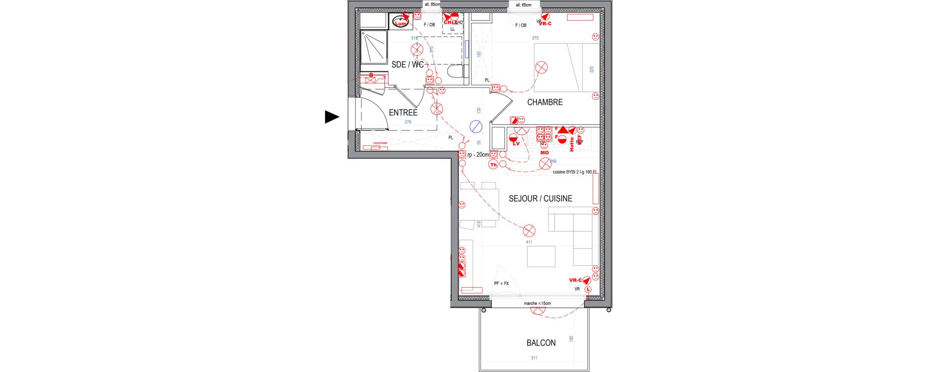 Appartement T2 de 43,15 m2 &agrave; Nancy Le plateau de haye