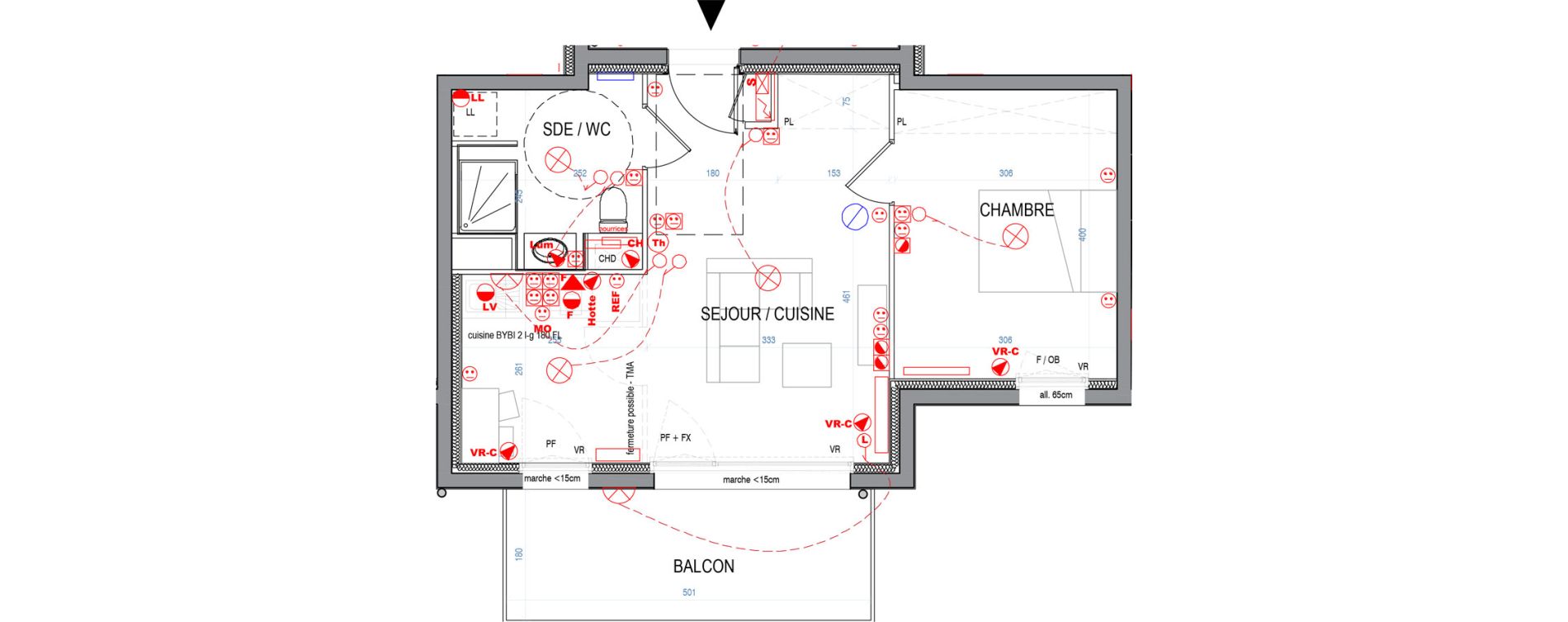 Appartement T2 de 41,91 m2 &agrave; Nancy Le plateau de haye