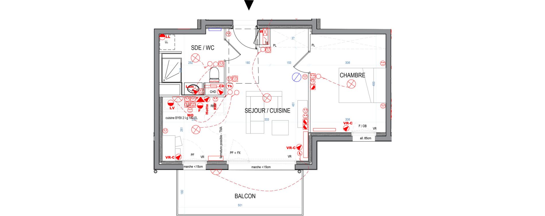 Appartement T2 de 41,91 m2 &agrave; Nancy Le plateau de haye