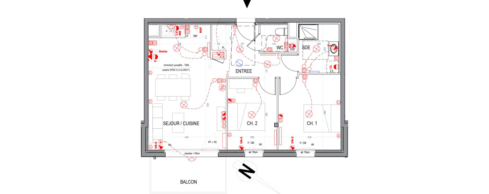 Appartement T3 de 59,49 m2 &agrave; Nancy Le plateau de haye