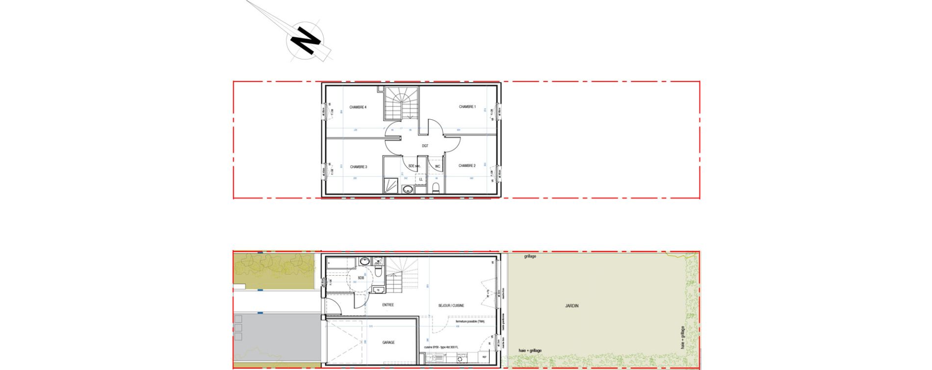 Maison T5 de 93,90 m2 &agrave; Nancy Le plateau de haye