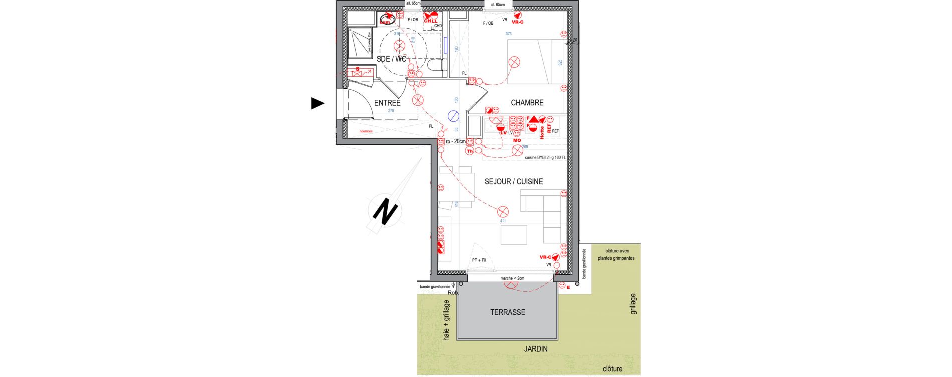 Appartement T2 de 43,06 m2 &agrave; Nancy Le plateau de haye