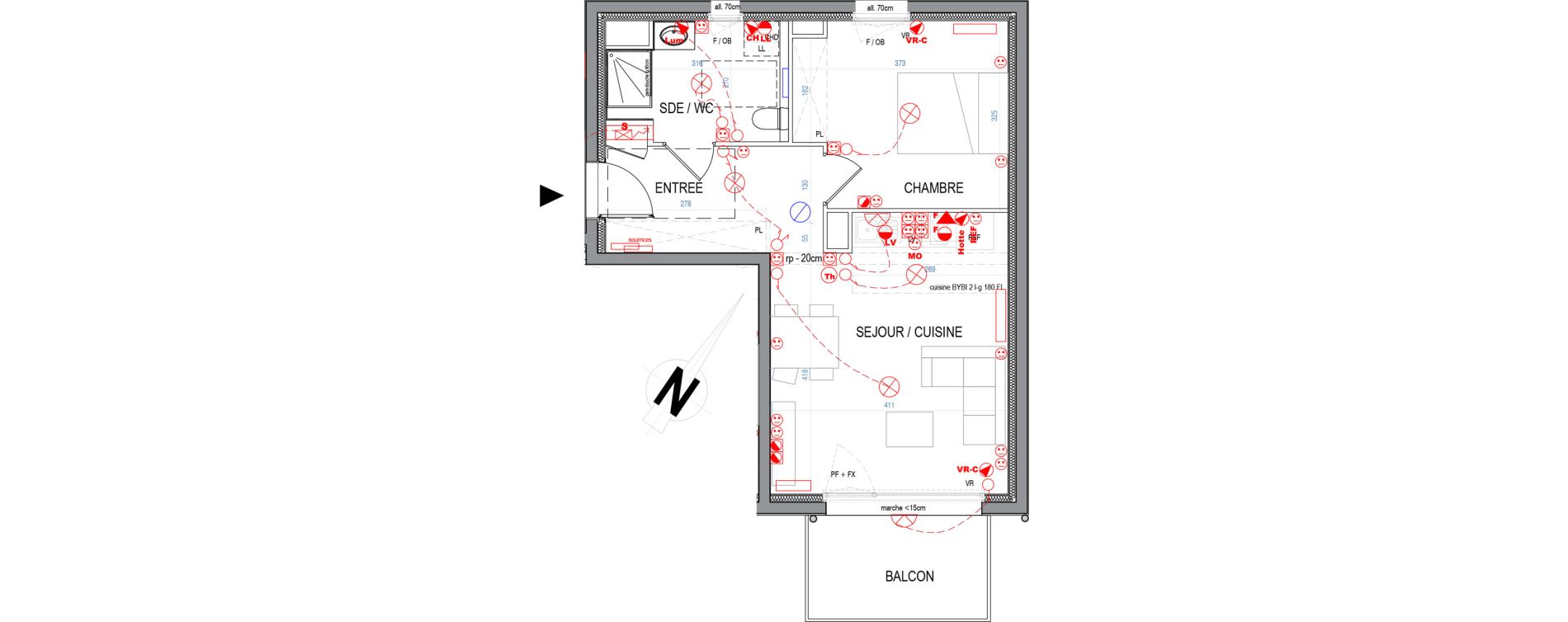 Appartement T2 de 43,15 m2 &agrave; Nancy Le plateau de haye