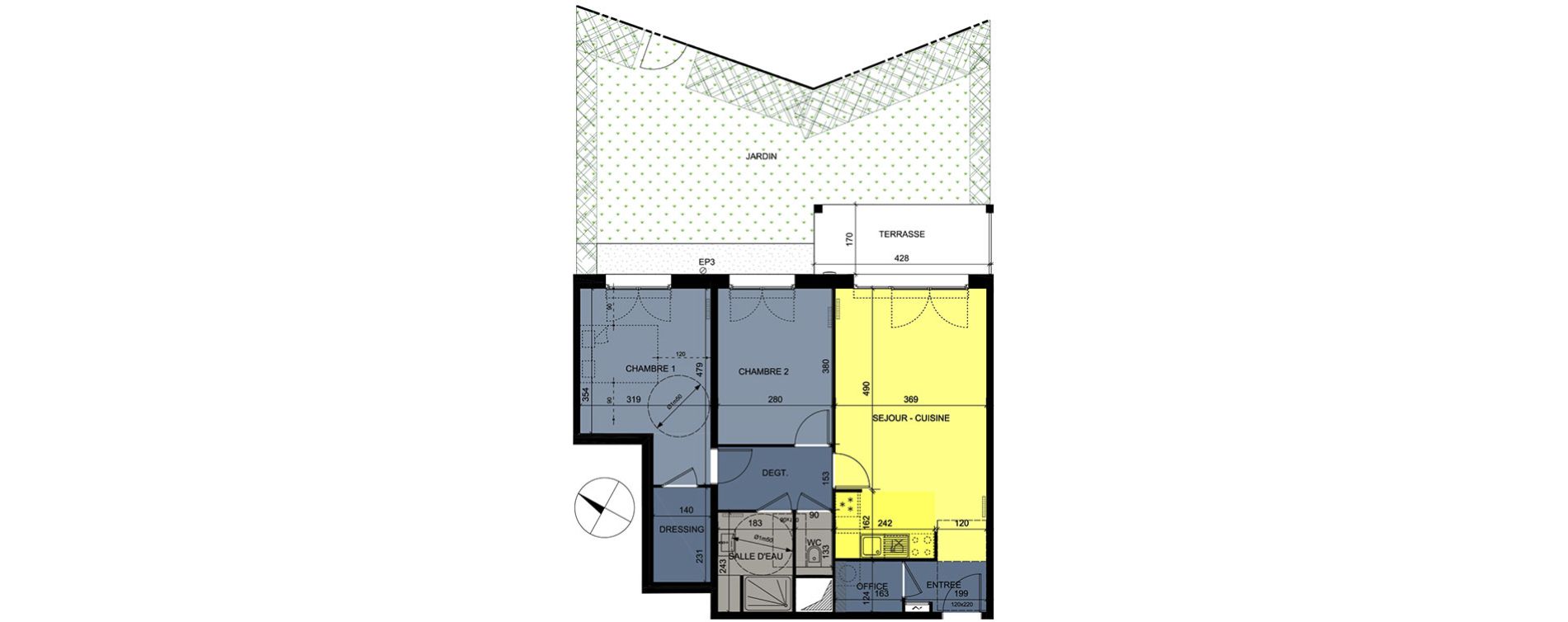 Appartement T3 de 65,37 m2 &agrave; Nancy Grand coeur