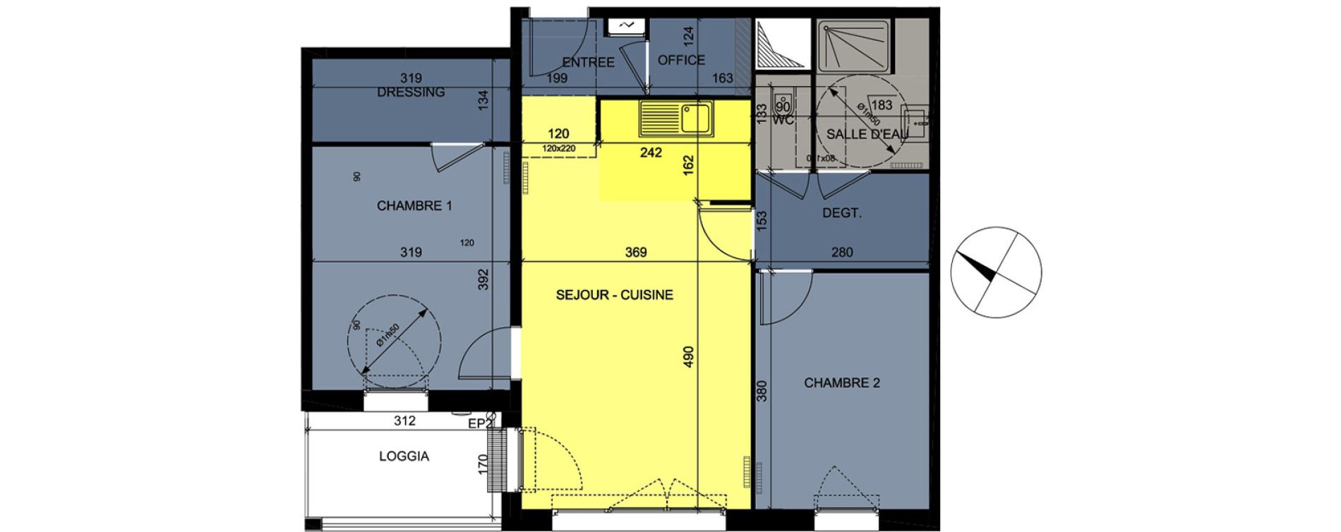 Appartement T3 de 65,87 m2 &agrave; Nancy Grand coeur