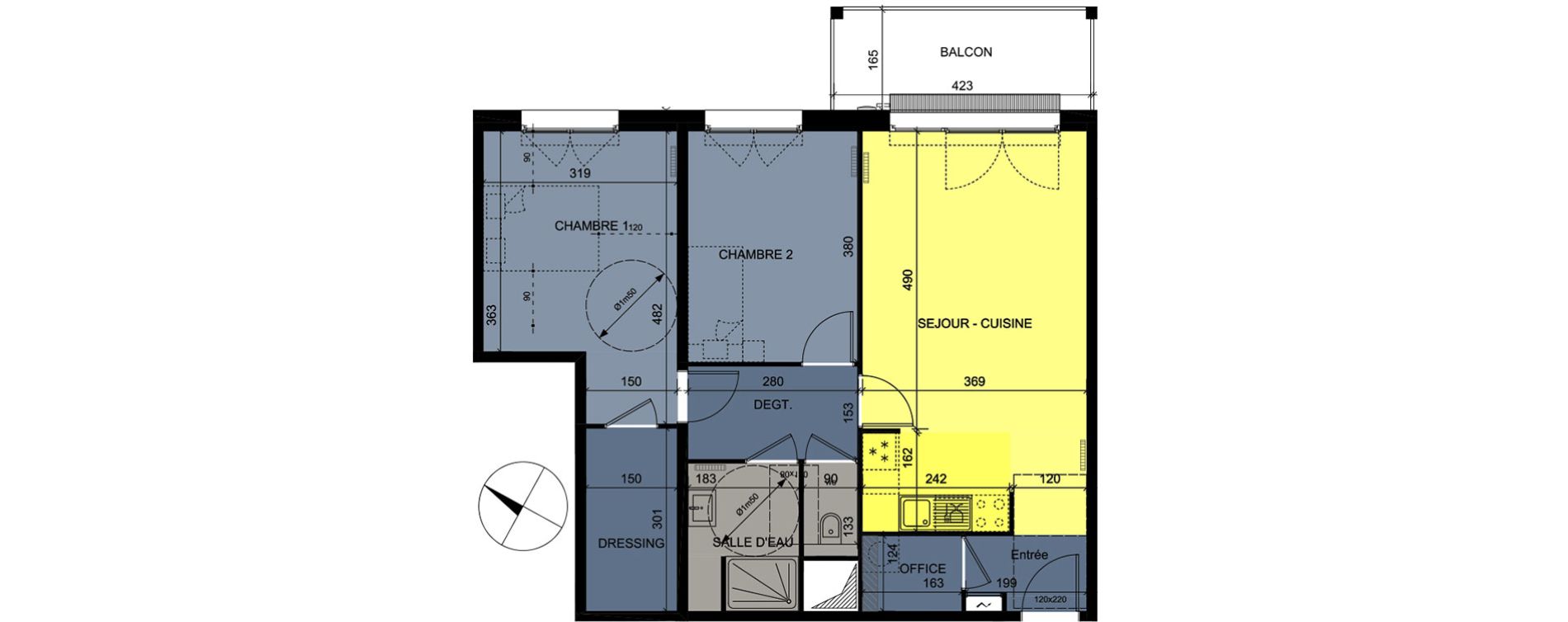 Appartement T3 de 66,98 m2 &agrave; Nancy Grand coeur