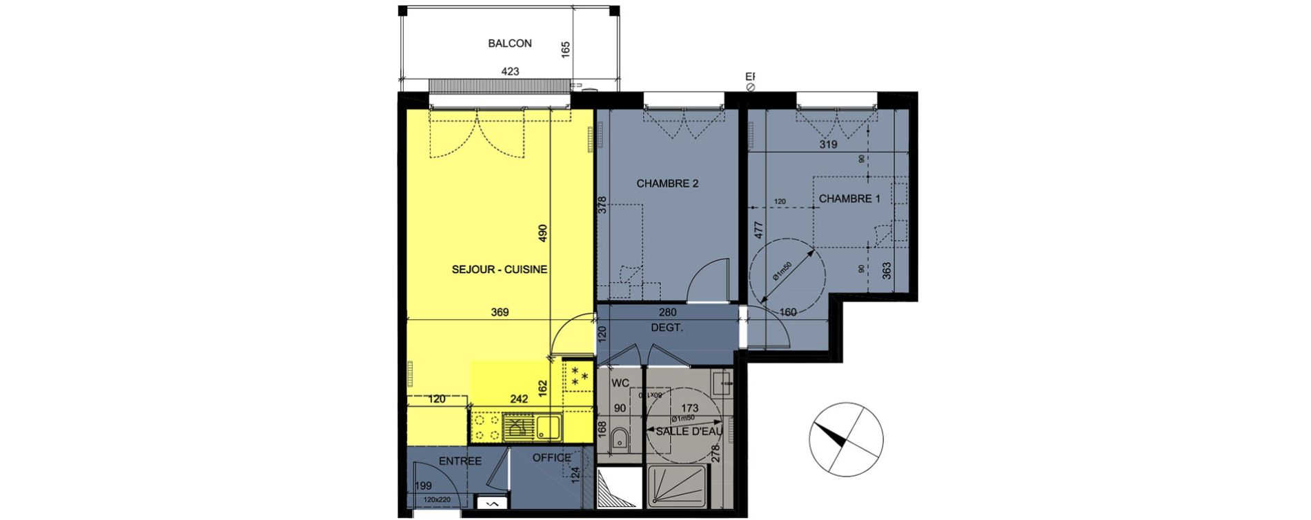 Appartement T3 de 62,17 m2 &agrave; Nancy Grand coeur