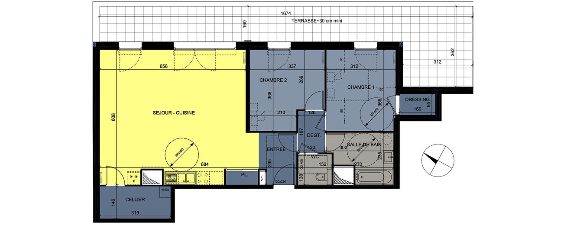 Appartement T3 de 83,08 m2 &agrave; Nancy Grand coeur
