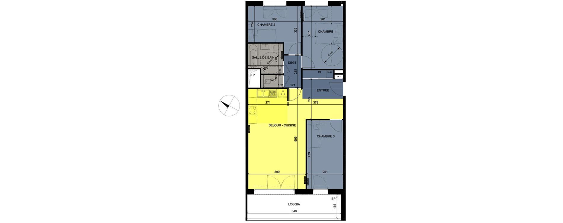 Appartement T4 de 79,29 m2 &agrave; Nancy Grand coeur