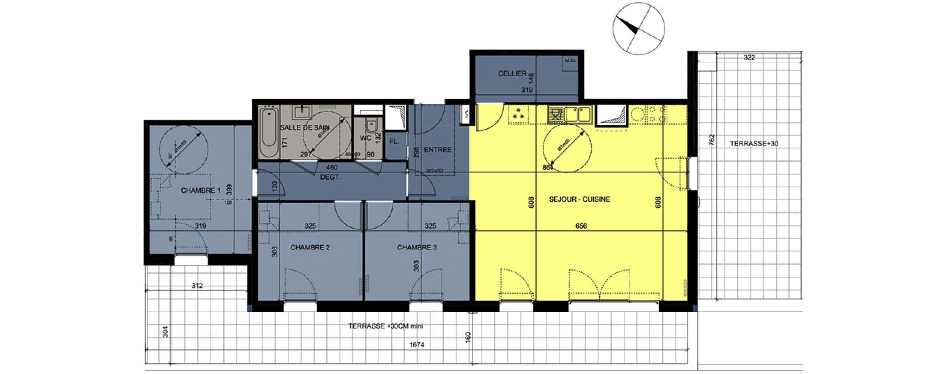 Appartement T4 de 94,25 m2 &agrave; Nancy Grand coeur