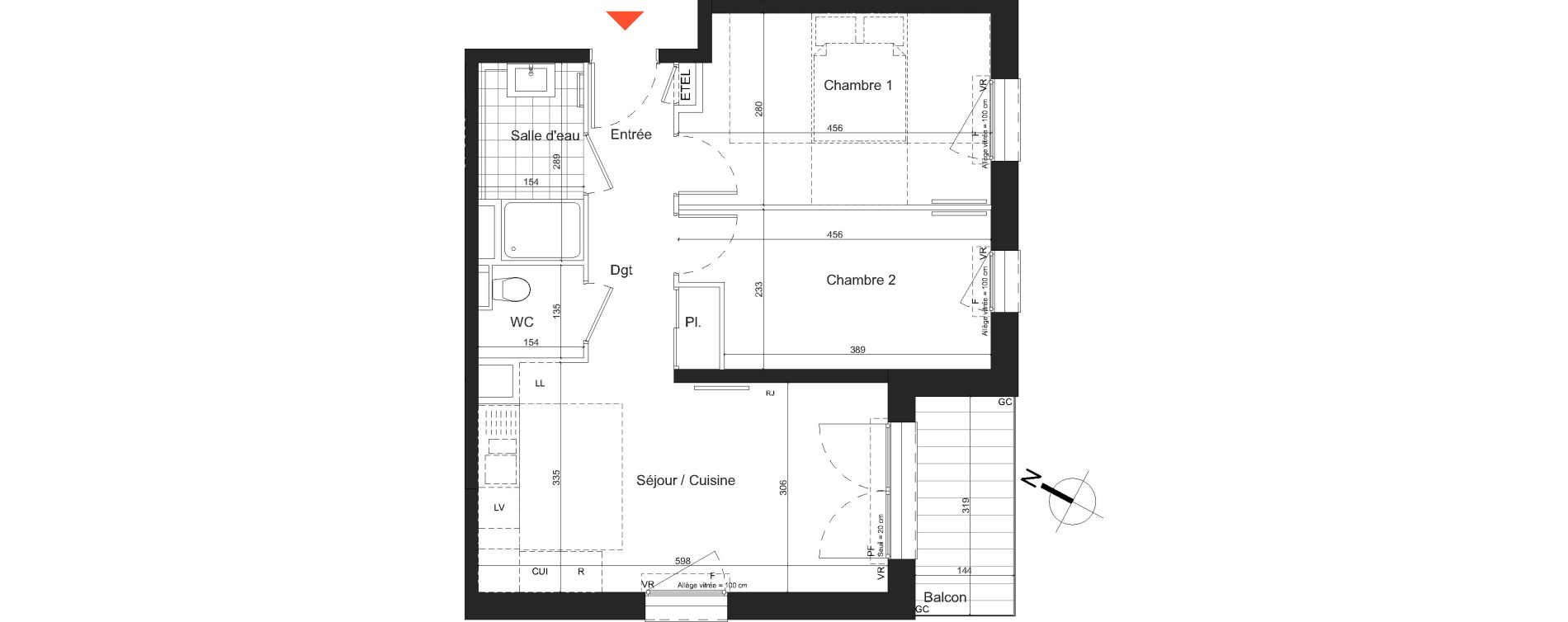 Appartement T3 de 53,00 m2 &agrave; Nancy Grand coeur