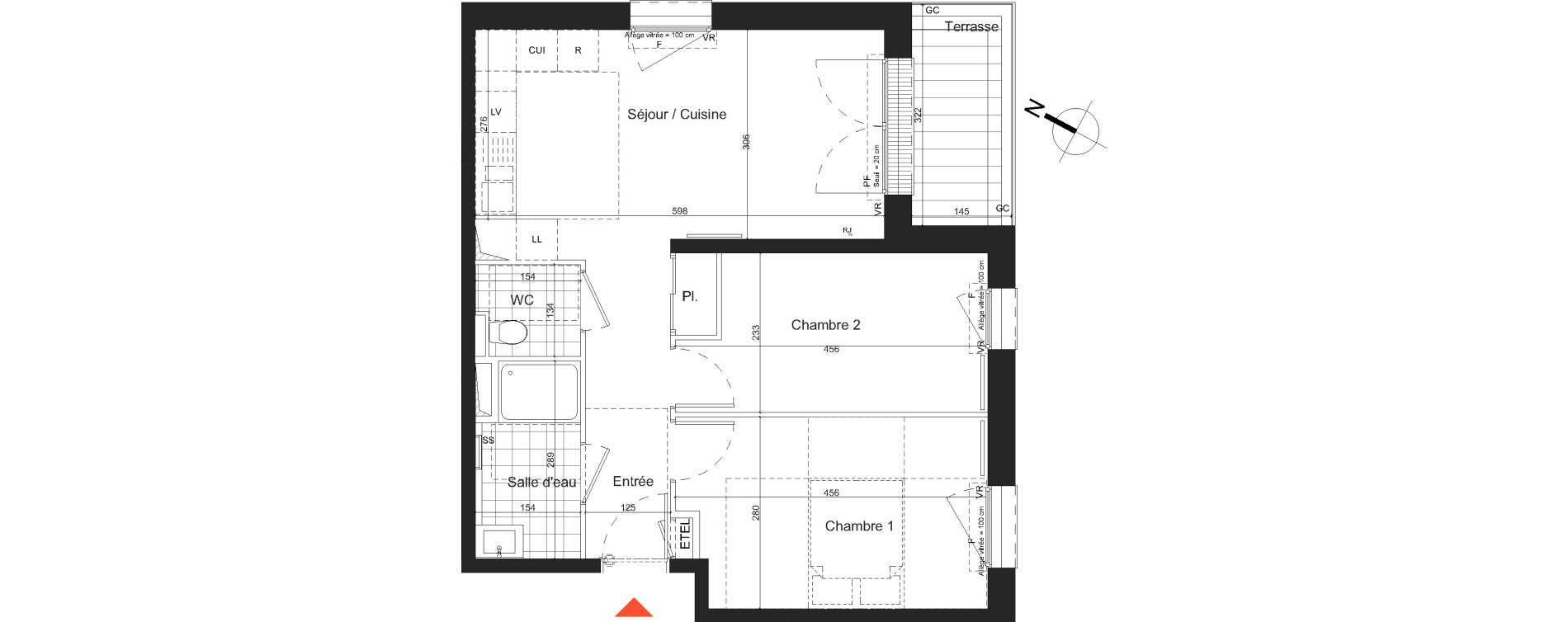 Appartement T3 de 53,02 m2 &agrave; Nancy Grand coeur