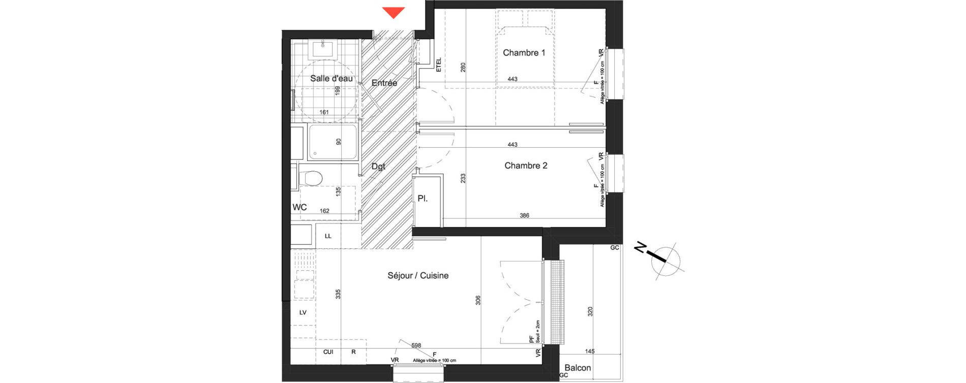Appartement T3 de 53,00 m2 &agrave; Nancy Grand coeur