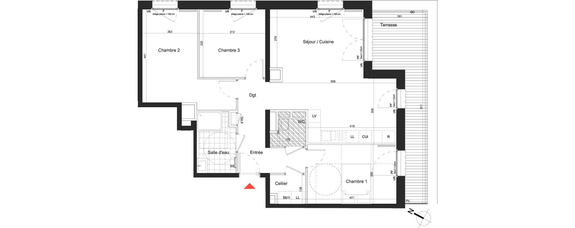 Appartement T4 de 83,88 m2 &agrave; Nancy Grand coeur