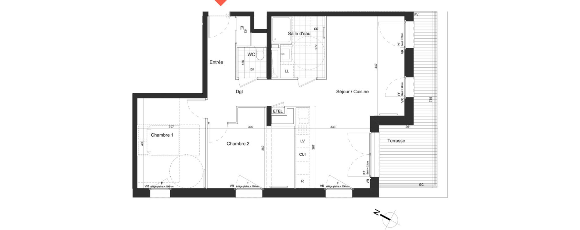 Appartement T3 de 71,31 m2 &agrave; Nancy Grand coeur