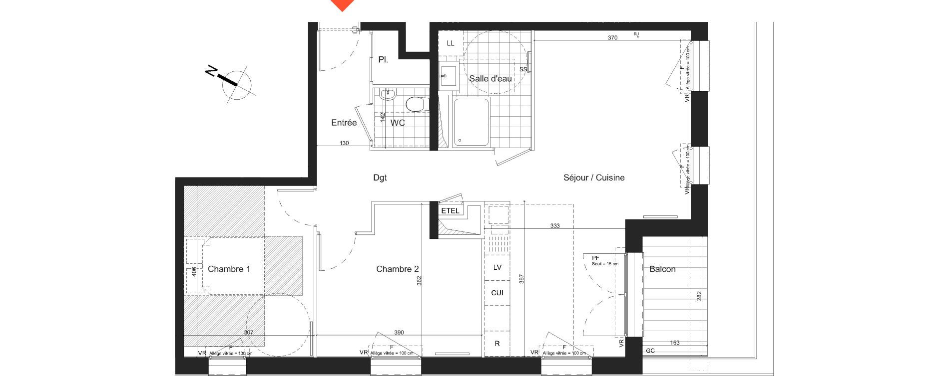 Appartement T3 de 71,97 m2 &agrave; Nancy Grand coeur