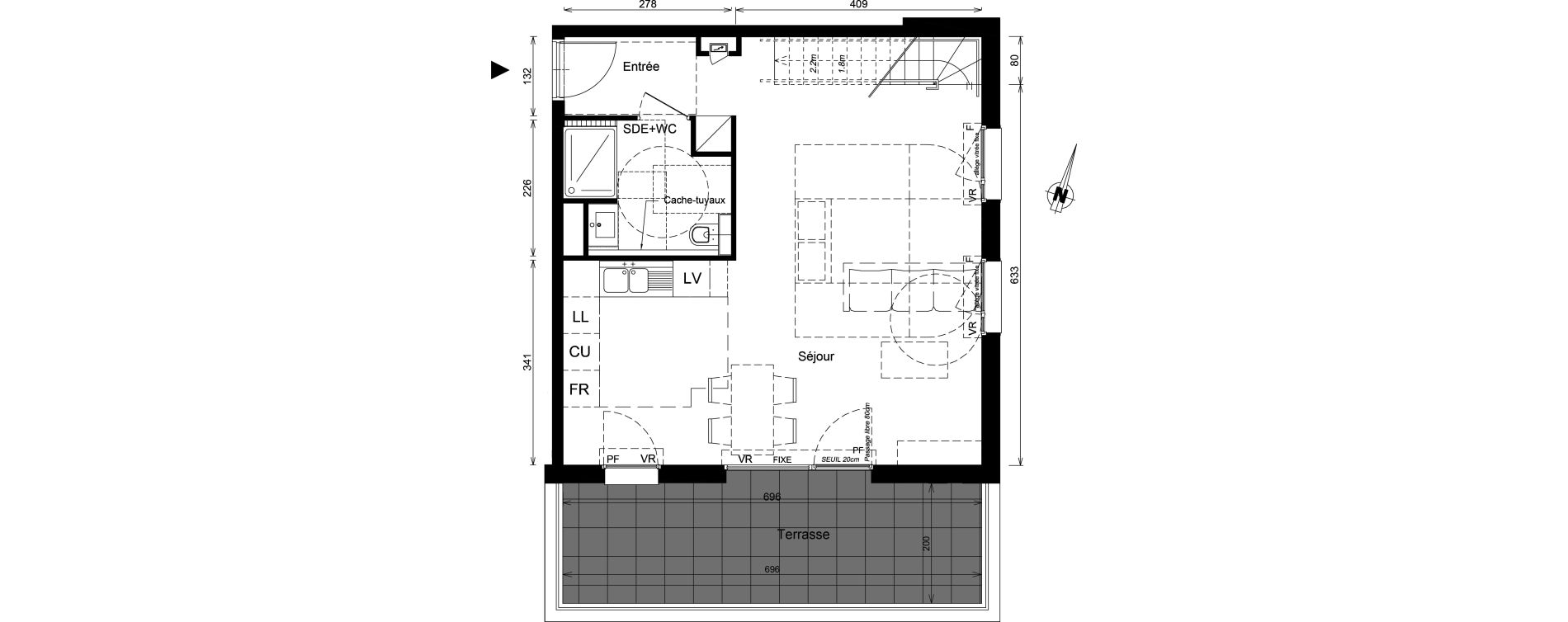 Appartement T4 de 91,20 m2 &agrave; Nancy Scarpone