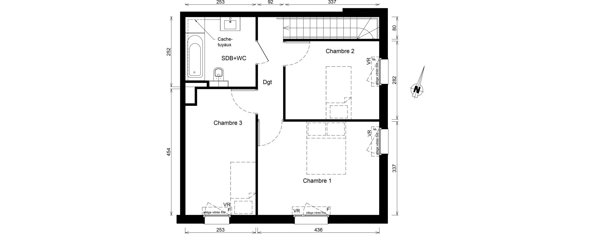 Appartement T4 de 91,20 m2 &agrave; Nancy Scarpone