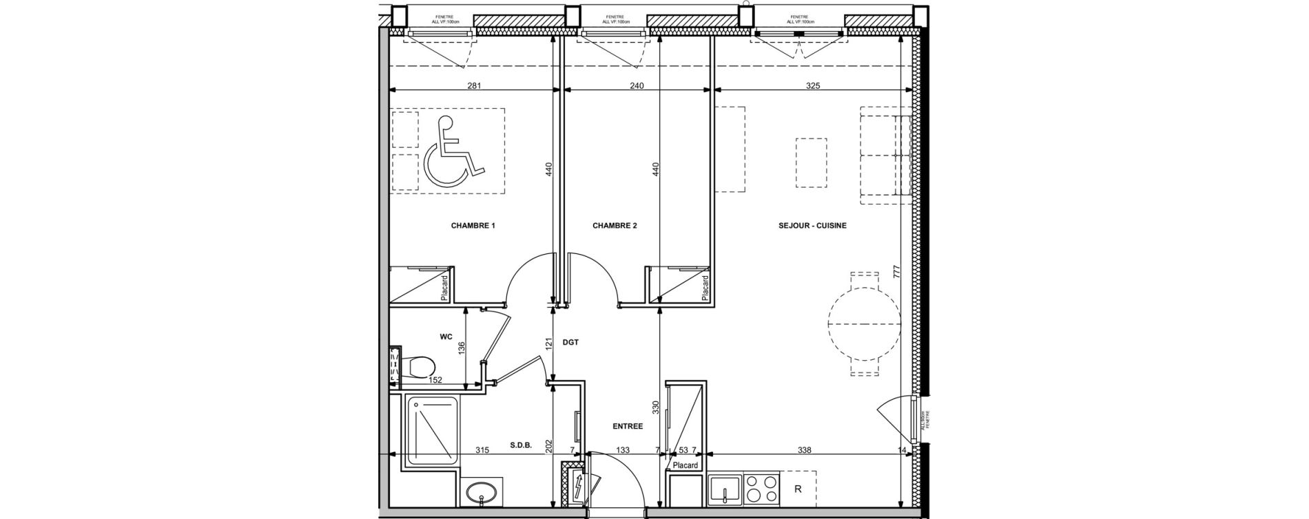 Appartement T3 de 63,26 m2 &agrave; Nancy Cittadelle sellier c de foucauld