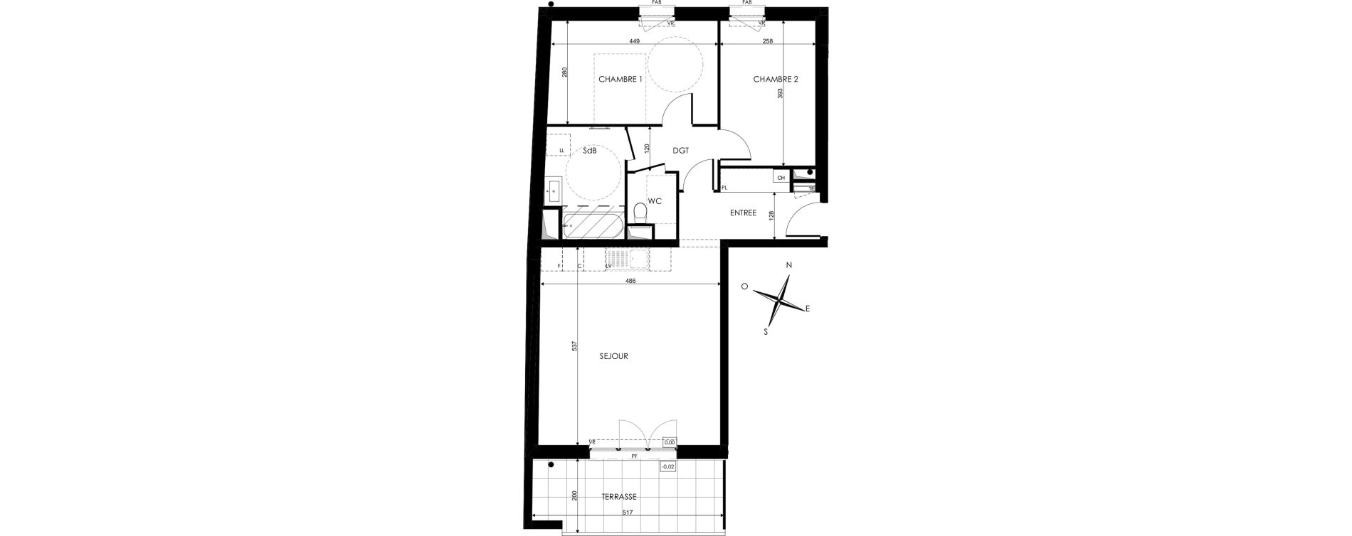 Appartement T3 de 67,05 m2 &agrave; Nancy Scarpone