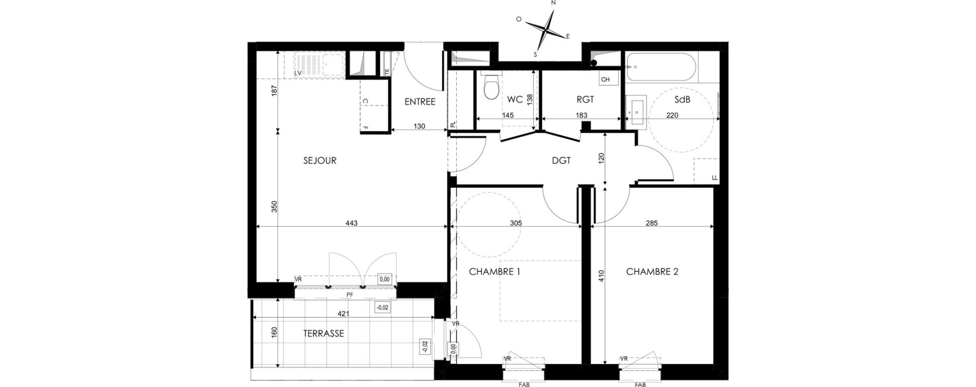 Appartement T3 de 63,86 m2 &agrave; Nancy Scarpone