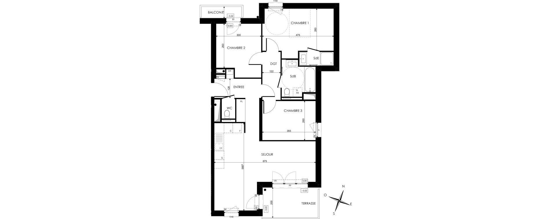 Appartement T4 de 78,52 m2 &agrave; Nancy Scarpone