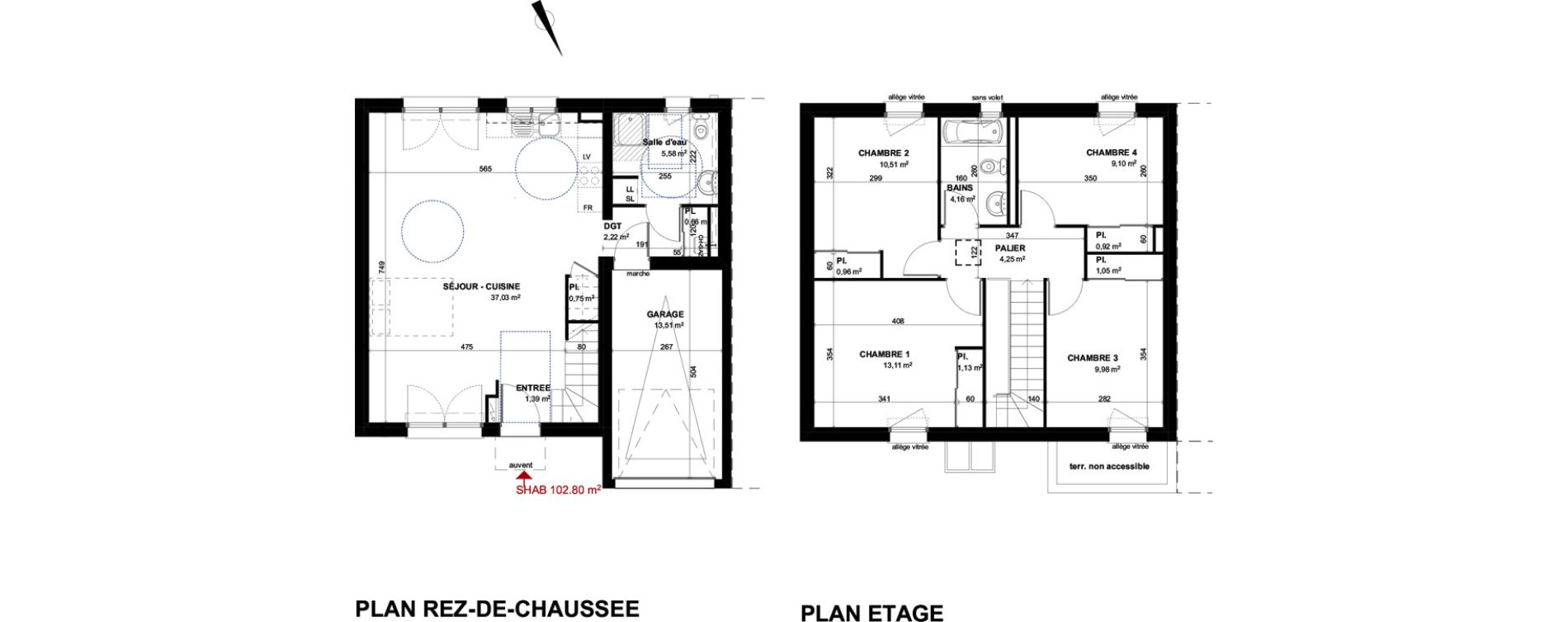 Maison T5 de 102,80 m2 &agrave; Neuves-Maisons Centre