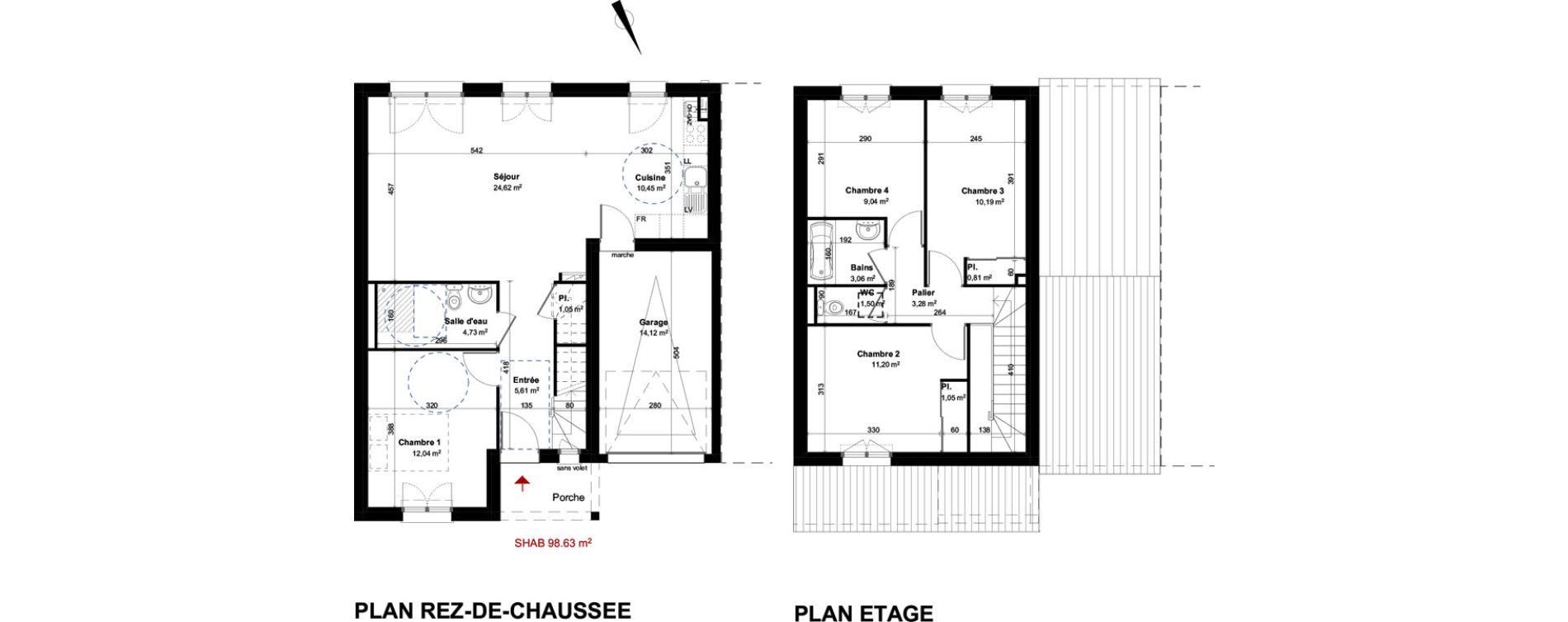 Maison T4 de 98,63 m2 &agrave; Neuves-Maisons Centre