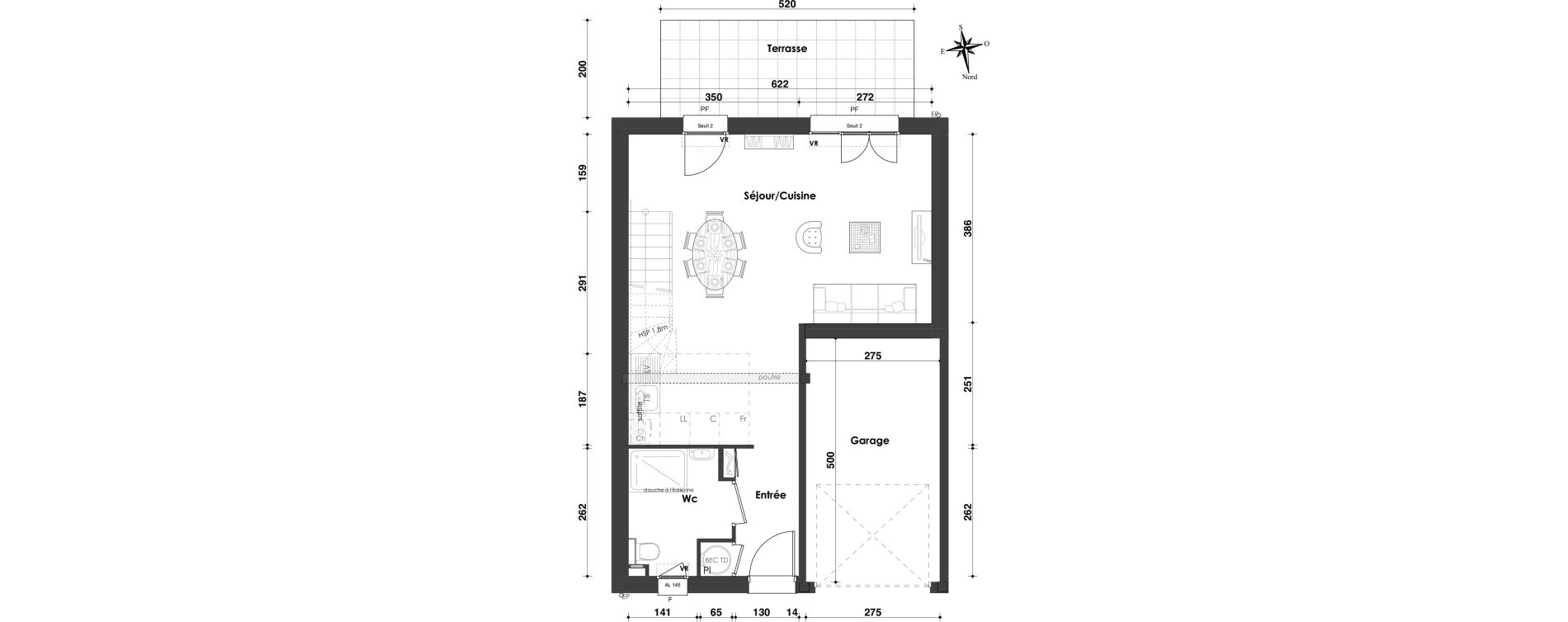 Maison T5 de 90,57 m2 &agrave; Pagny-Sur-Moselle Centre