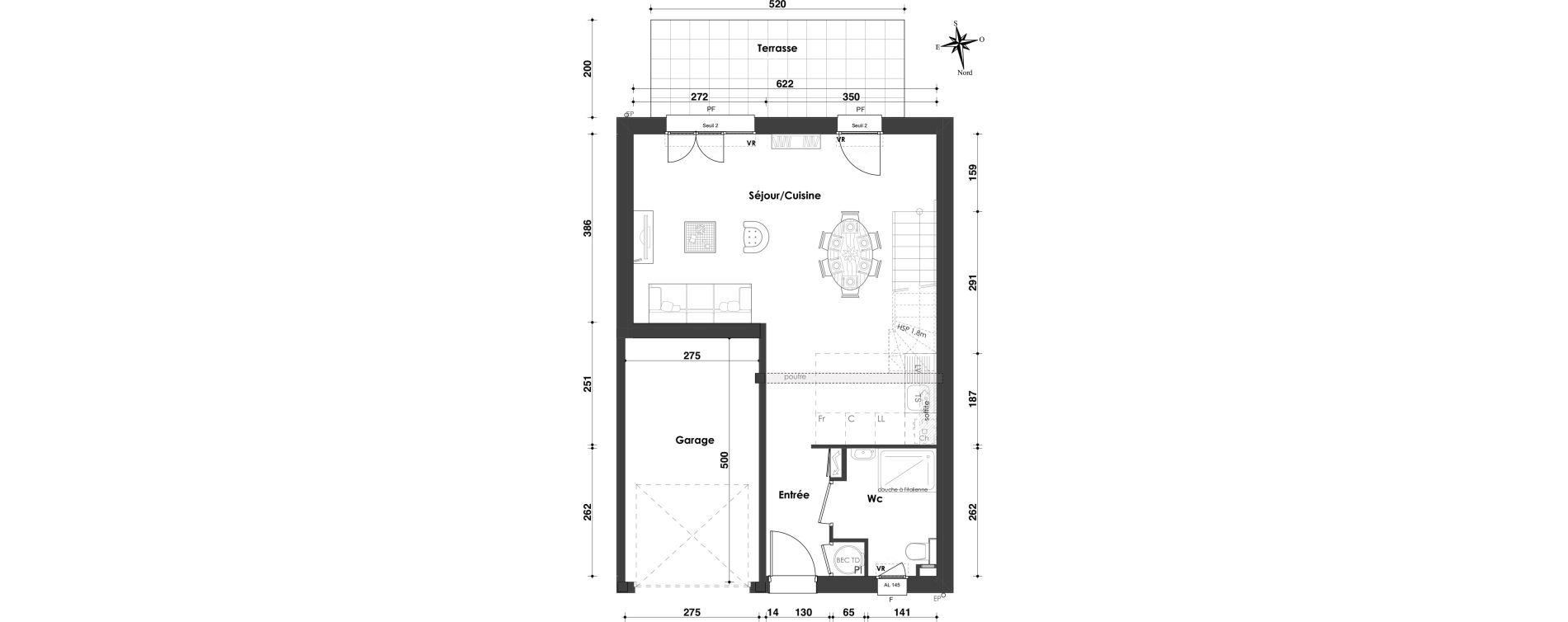 Maison T5 de 90,57 m2 &agrave; Pagny-Sur-Moselle Centre