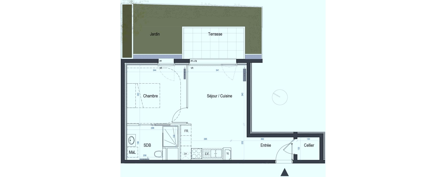 Appartement T2 de 41,48 m2 &agrave; Saint-Max Centre