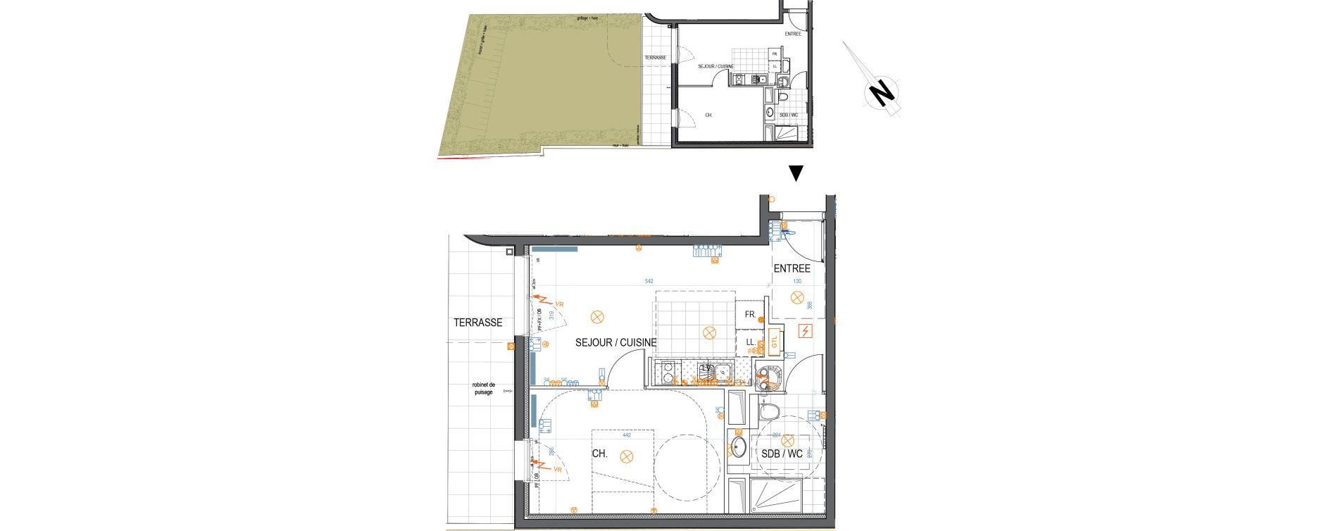 Appartement T2 de 39,37 m2 &agrave; Saint-Max Centre