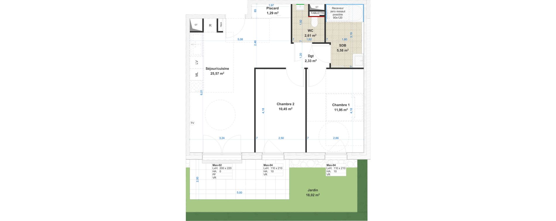 Appartement T3 de 59,78 m2 &agrave; Cattenom Centre