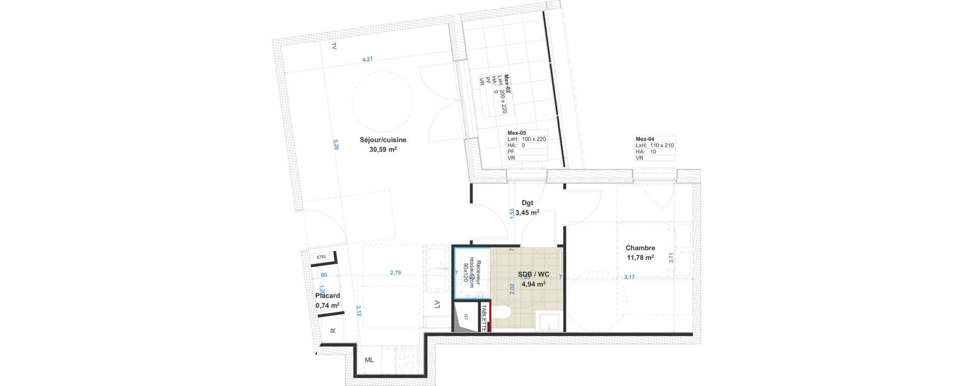 Appartement T2 de 51,50 m2 &agrave; Cattenom Centre