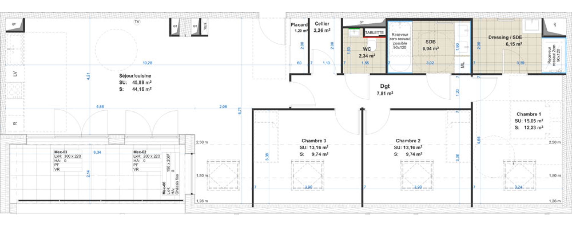 Appartement T4 de 101,67 m2 &agrave; Cattenom Centre