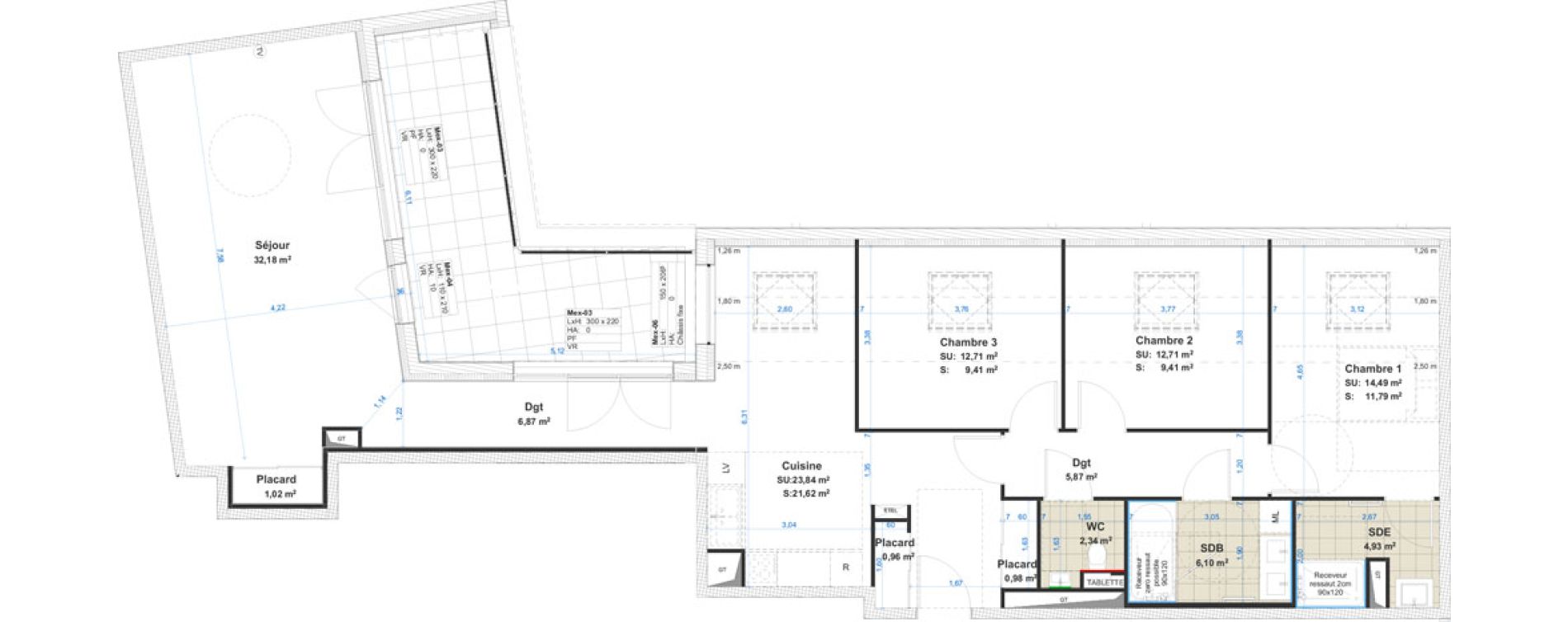 Appartement T4 de 113,48 m2 &agrave; Cattenom Centre