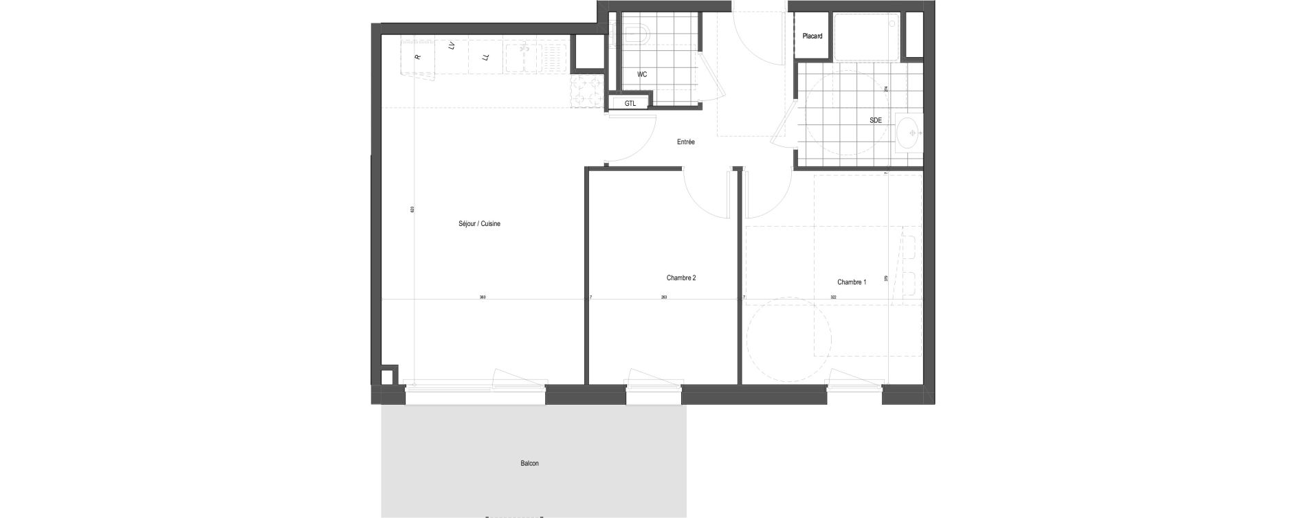 Appartement T3 de 59,13 m2 &agrave; Florange Poncelet - le bon robert - luxembourg