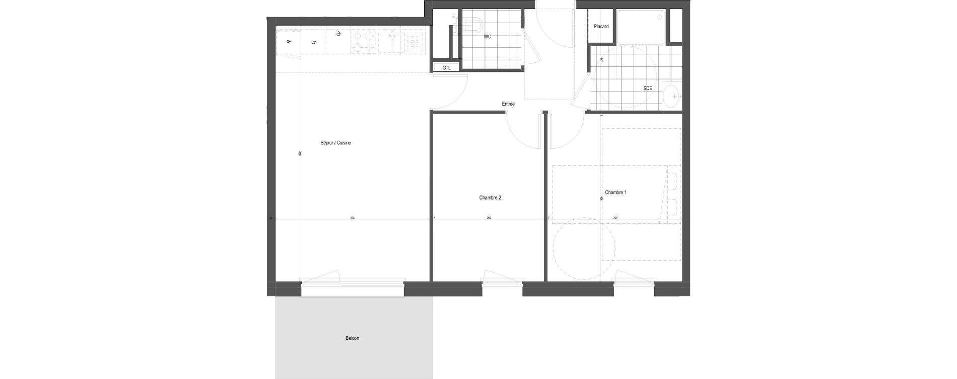 Appartement T3 de 60,26 m2 &agrave; Florange Poncelet - le bon robert - luxembourg