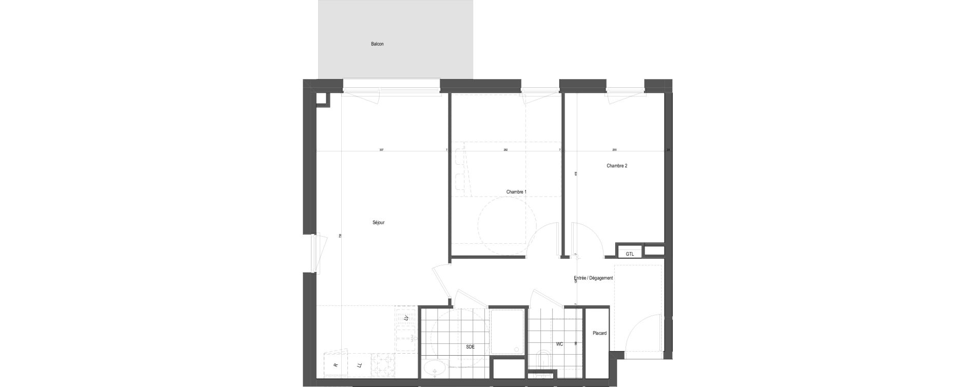 Appartement T3 de 60,74 m2 &agrave; Florange Poncelet - le bon robert - luxembourg