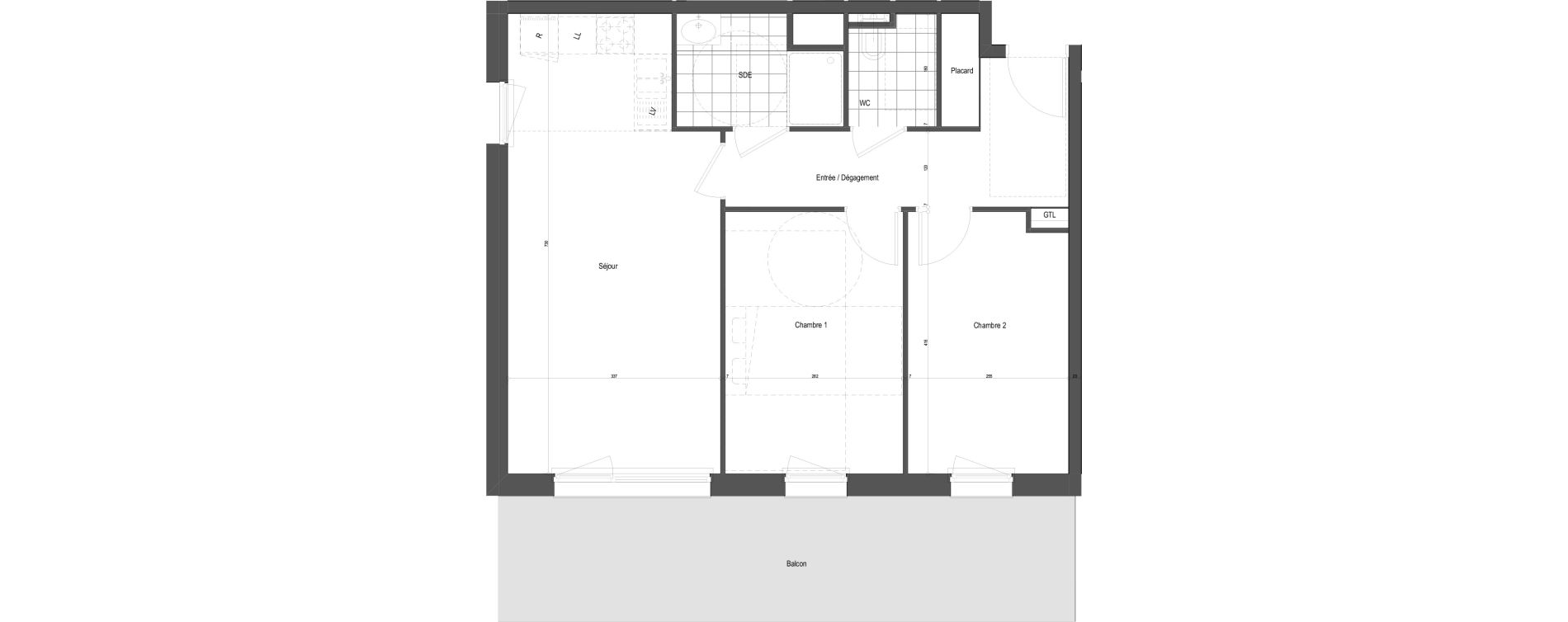 Appartement T3 de 61,05 m2 &agrave; Florange Poncelet - le bon robert - luxembourg