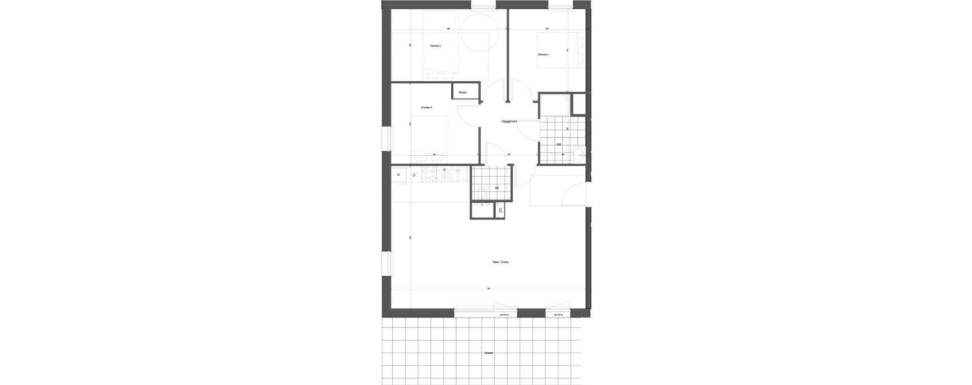 Appartement T4 de 86,64 m2 &agrave; Florange Poncelet - le bon robert - luxembourg