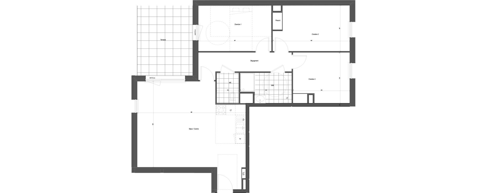 Appartement T4 de 89,55 m2 &agrave; Florange Poncelet - le bon robert - luxembourg