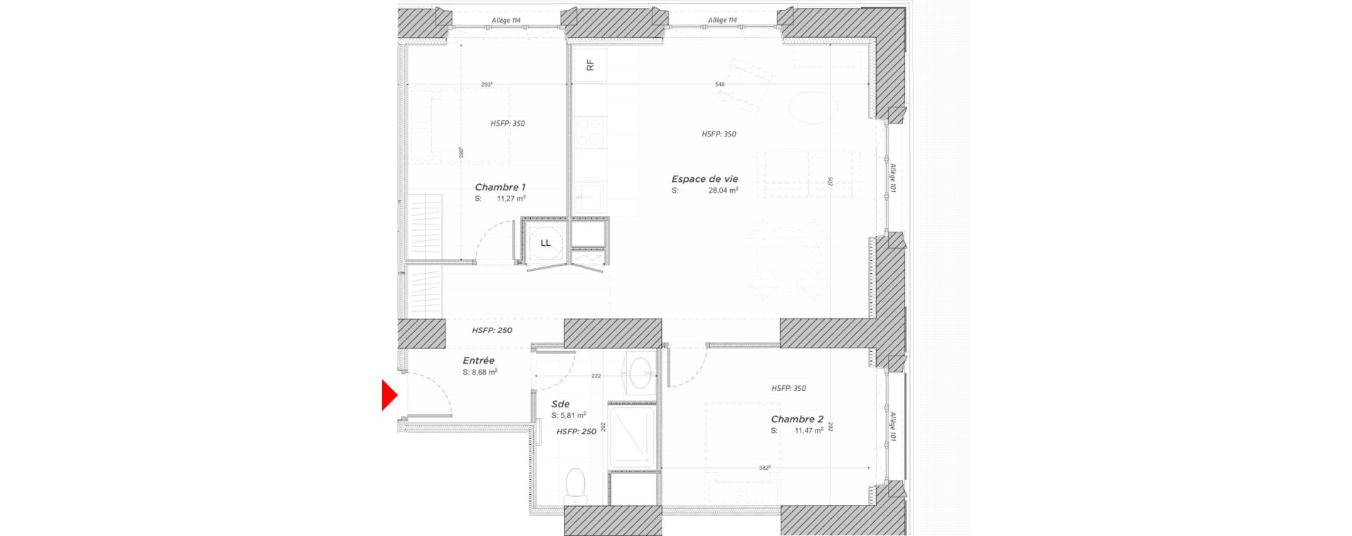 Appartement T3 de 65,27 m2 &agrave; Hayange Centre