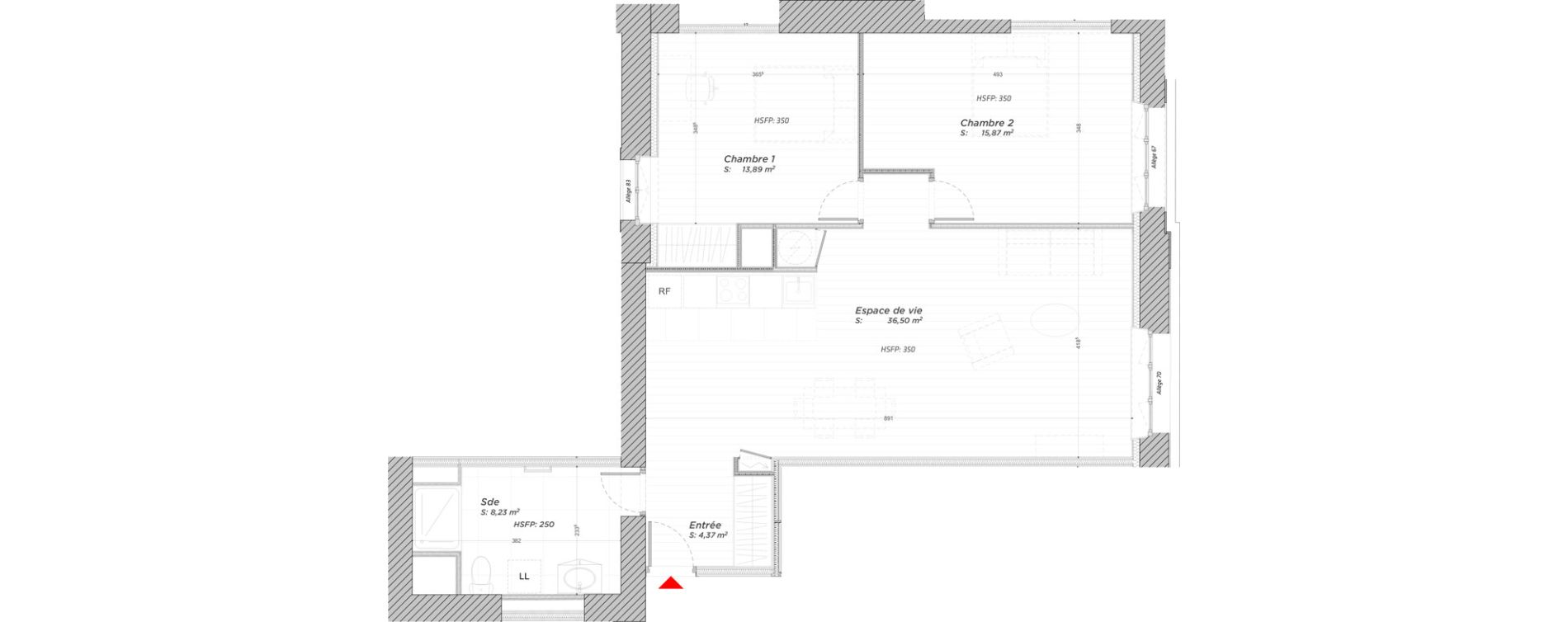 Appartement T3 de 78,86 m2 &agrave; Hayange Centre