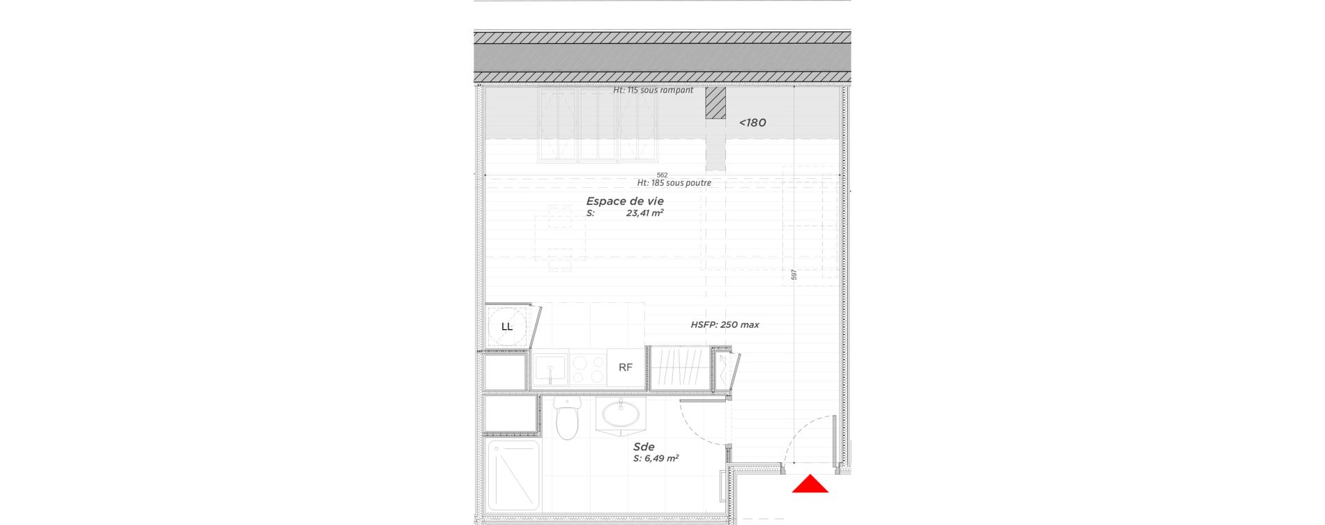 Appartement T1 de 29,90 m2 &agrave; Hayange Centre
