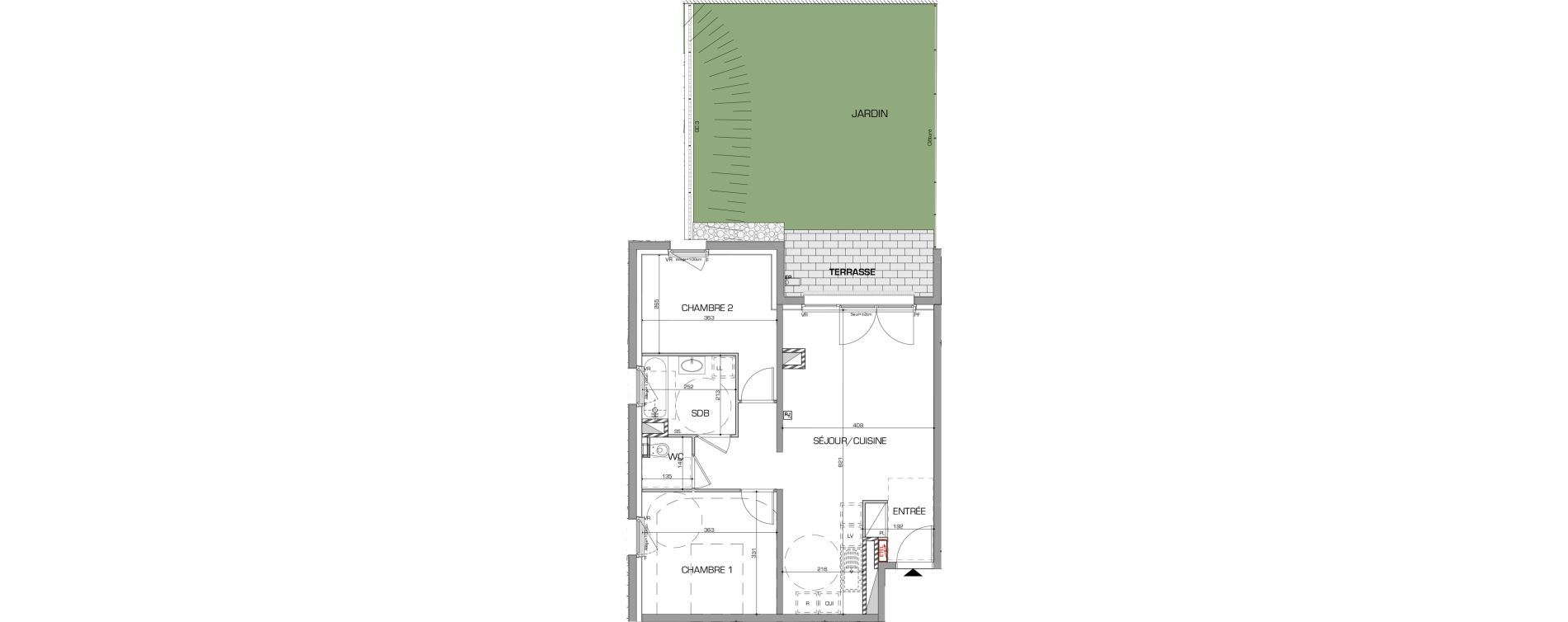 Appartement T3 de 63,76 m2 &agrave; Metz Planti&egrave;res - queuleu