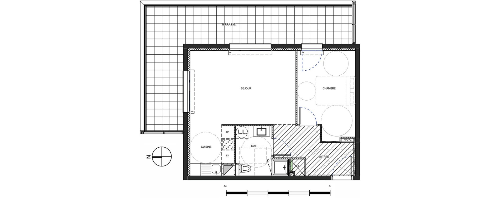 Appartement T2 de 45,98 m2 &agrave; Metz Amphith&eacute;&acirc;tre