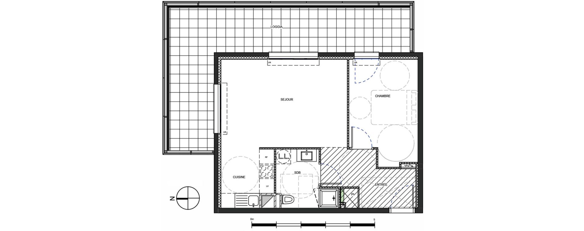 Appartement T2 de 46,54 m2 &agrave; Metz Amphith&eacute;&acirc;tre