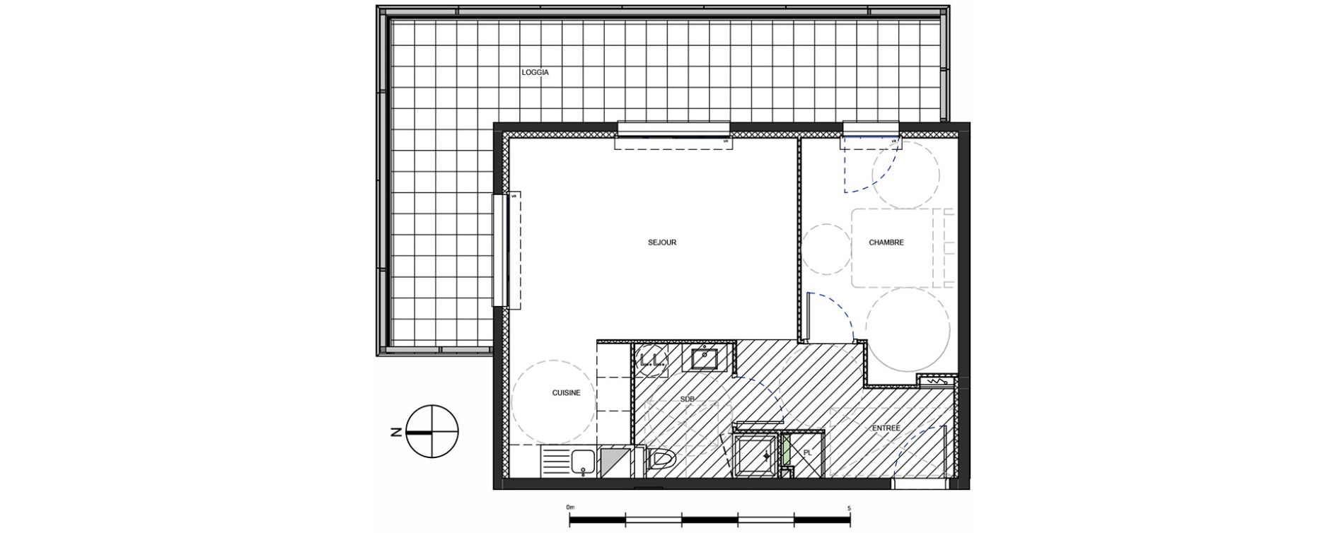 Appartement T2 de 46,54 m2 &agrave; Metz Amphith&eacute;&acirc;tre